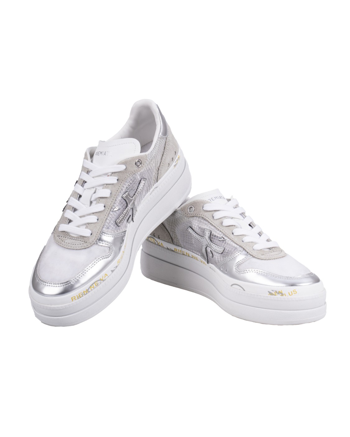 shop PREMIATA  Scarpa: Premiata Sneakers "Micol 7446".
Logo all'esterno.
Scritta PREMIATA all'interno.
Nome modello sull'etichetta.
Altezza suola: 4,5 cm.
Composizione: SUOLA: 70% GOMMA 30% EVA PARTE SUPERIORE: 10% PELLE DI AGNELLO 5% PELLE DI VITELLO RASATA 70% PELLE DI VITELLO 15% PU FODERA: 86% PELLE DI CAPRA 14% PU.
Made in Vietnam.. MICOL-7446 number 7015613